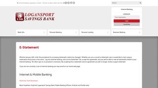 Logansport Savings Bank: Internet & Mobile Banking
