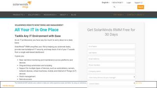 SolarWinds RMM Trial | SolarWinds MSP