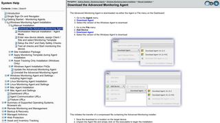 Download the Advanced Monitoring Agent - System Help
