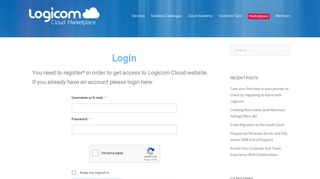 Login - Logicom Cloud Web