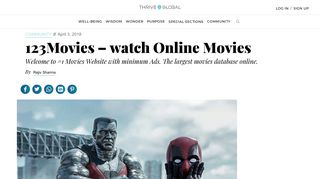 123Movies – watch Online Movies - Thrive Global