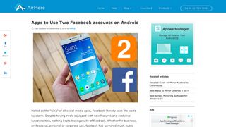 How to use two Facebook accounts on Android - AirMore