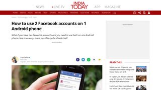 How to use 2 Facebook accounts on 1 Android phone - Technology ...