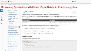 Login Action - Oracle Docs