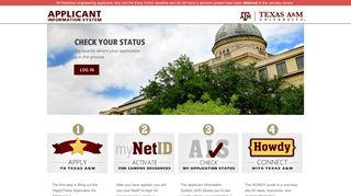Applicant Information System (AIS) - Texas A&M University