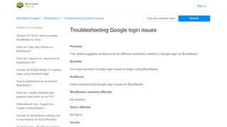 Troubleshooting Google login issues – BlueStacks Support