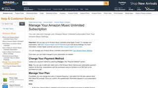 Amazon.co.uk Help: Manage Your Amazon Music Unlimited ...