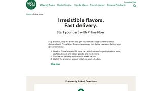 Prime Now | Whole Foods Market®
