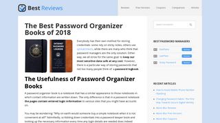 The Best Password Organizer Books of 2018 - Best Reviews