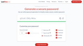 Password Generator | LastPass