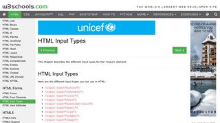 HTML Input Types - W3Schools