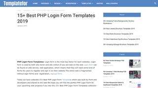 15+ Best PHP Login Form Templates 2019 - Templatefor