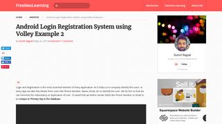 Android Login Registration System using Volley Example 2