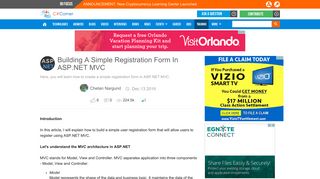 Building A Simple Registration Form In ASP.NET MVC - C# Corner