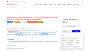 Creating a Simple Registration or Signup and Login or Signin Form ...