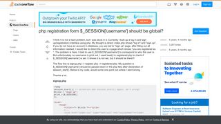 php registration form $_SESSION['username'] should be global ...