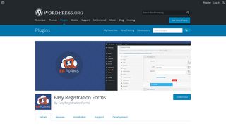 Easy Registration Forms | WordPress.org