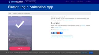 Flutter Login Animation App - Start Flutter