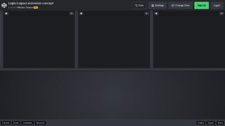 Login/Logout animation concept - CodePen