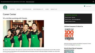 Career Center | Starbucks Coffee Company