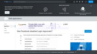 security - Has Facebook disabled Login Approvals? - Web ...