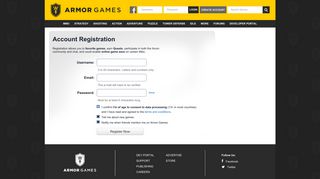 Register - Armor Games
