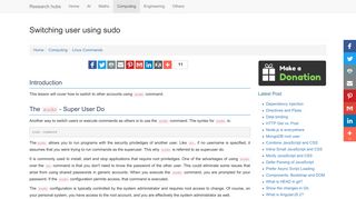 Linux - Switching user using sudo - Research hubs