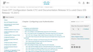 Configuring Local Authentication - Cisco