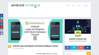 Android Login and Register with SQLite Database Tutorial - Android ...