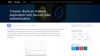 Tutorial: Build an Android Application with Secure User Authentication