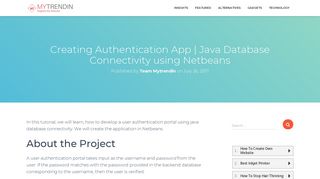 Creating Authentication App | Java Database Connectivity using ...