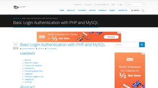 Basic Login Authentication with PHP and MySQL - PHPRO.ORG
