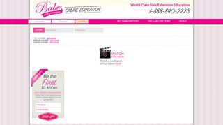 Login | Babe Online Education - Babe Hair Extensions