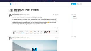 Login background image proposals - Brand - Discuss Neos – the ...