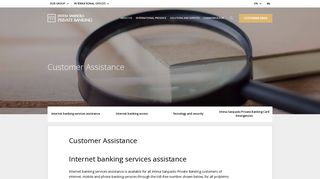 Customer Assistance - Intesa Sanpaolo Private Banking