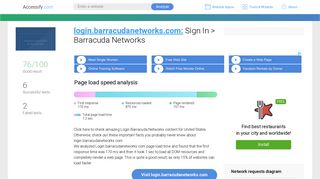 Access login.barracudanetworks.com. Sign In > Barracuda Networks