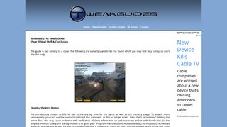 TweakGuides.com - Battlefield 2142 Tweak Guide