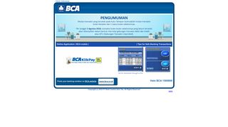 Internet Banking - KlikBCA