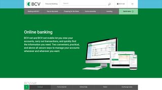 Online banking | BCV - Banque Cantonale Vaudoise