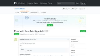 Error with form field type tel · Issue #192 · bolt/boltforms · GitHub