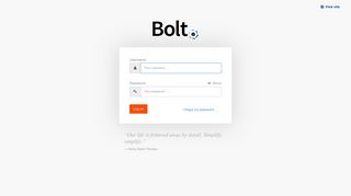 Sign in to Bolt – Bolt