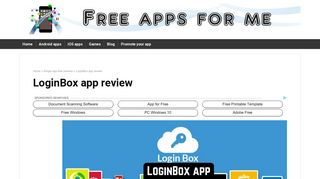 LoginBox app review | Free apps for android, IOS, Windows and Mac
