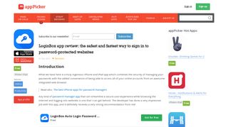LoginBox app review: the safest and fastest way to sign in to password ...