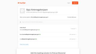 Bpjs Ketenagakerjaan - email addresses & email format • Hunter