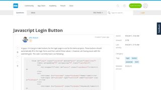 Javascript Login Button - Mendix Forum