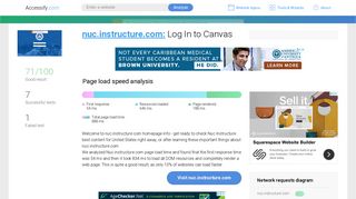 Access nuc.instructure.com. Log In to Canvas