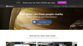 Getaround - Peer-to-peer car sharing and local car rental
