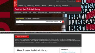 Explore the British Library
