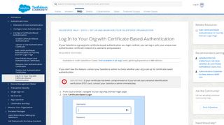 Log In to Your Org with Certificate-Based Authentication