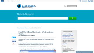 GMO GlobalSign | Install Client Digital Certificate - Win...
